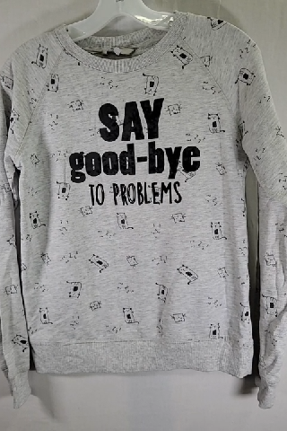 CKH Clockhouse Say Goodbye To Problems Cat Sweater Size S