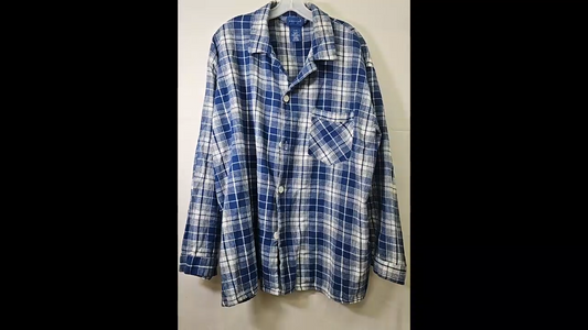 Towncraft Blue Checkered Flannel Size XL