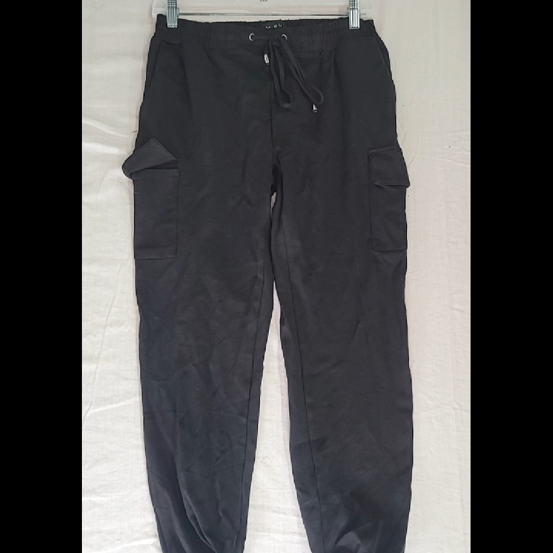 Men's Black Cargo Pants - Size 40 EU / 10 US/CA