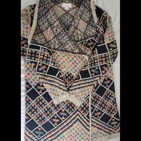 Kamana Women's Multicolor Knit Cardigan Size S