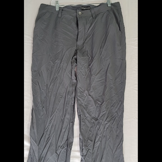 Marmot Gray Synthetic Pants - Size 36