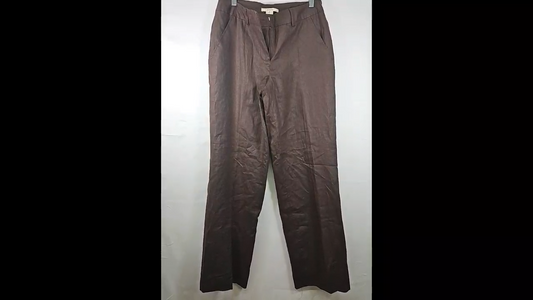 Merona Brown Lined Poly Pants Size 8