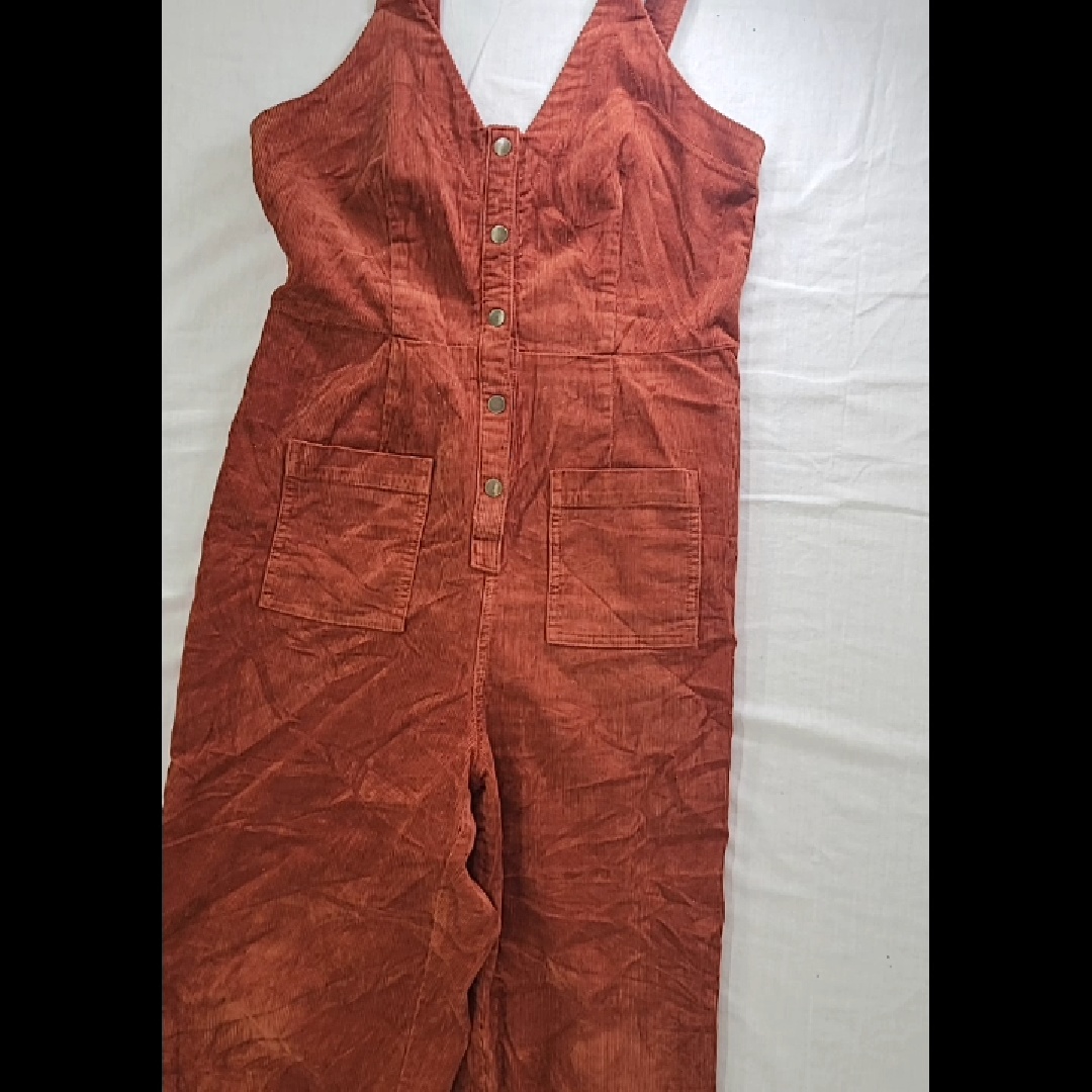 Universal Thread Rust Cotton Blend Jumpsuit