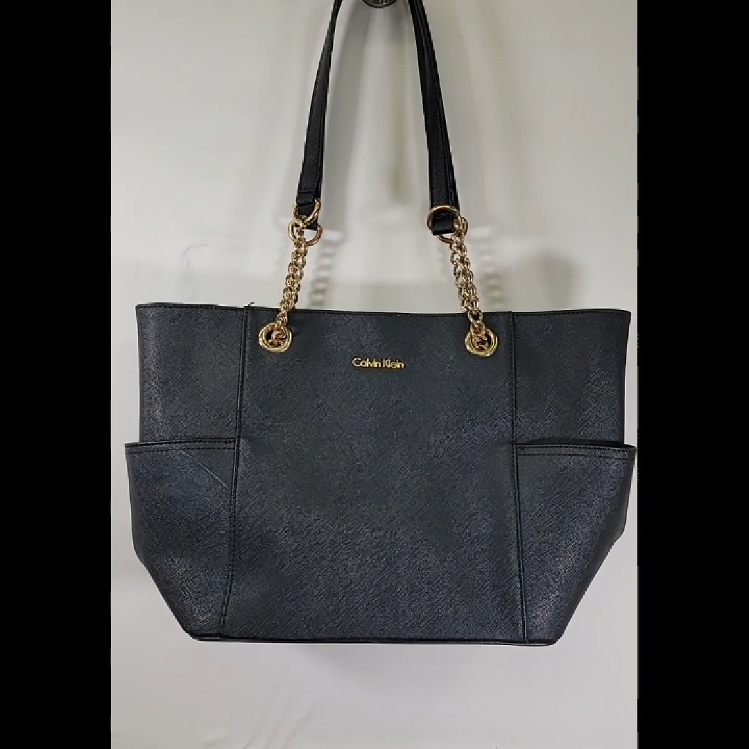 Calvin Klein Tote Bag with Gold Accents