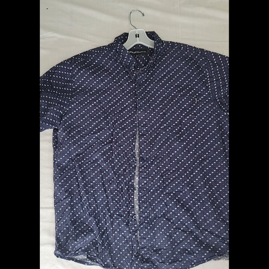 Molokai Surf Co. Men's Patterned Short Sleeve Button-Down Shirt Size XL