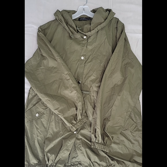 Zanzea Women's Olive Green Waterproof Jacket