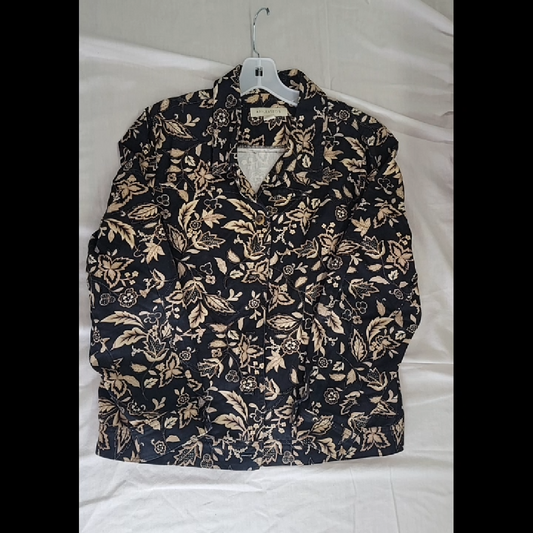 Appleseed's Floral Print Jacket - Size L