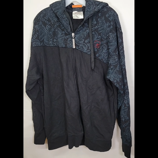 AND1 Men's Stylish Zip-Up Hoodie Size L