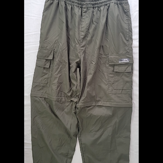 Men's Olive Green Cargo Pants by BK Sizei XL