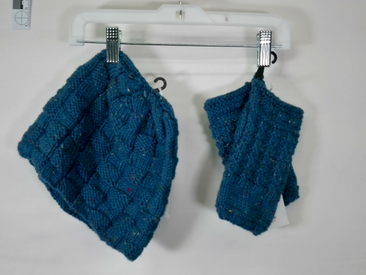 Handmade Knit Hat & Hand Warmers NWT