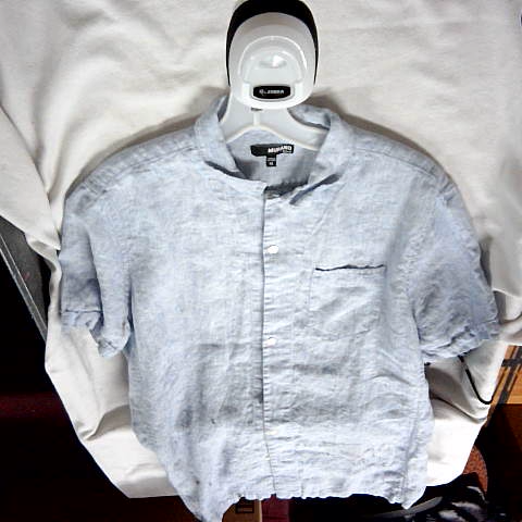 MURAN Fitted Linen Shirt - XL