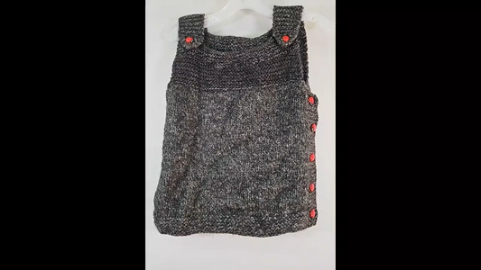 Handknit Ladybug Vest 5T