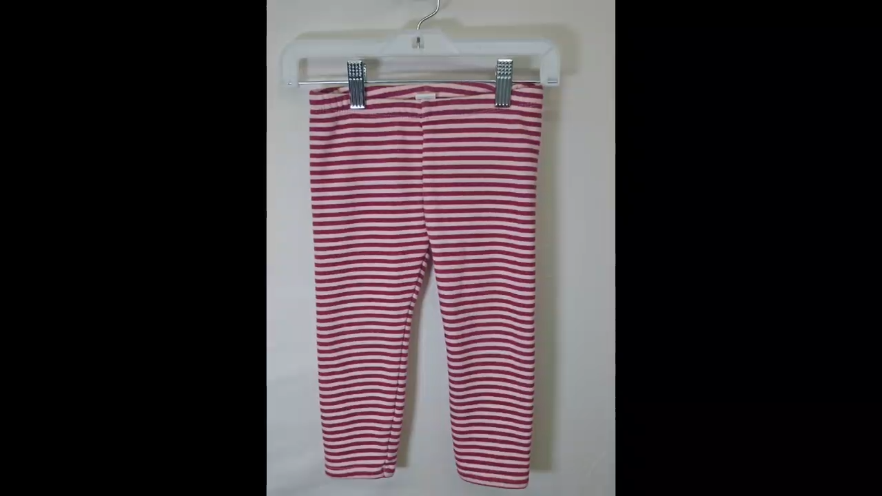 Purple & White Striped Pants Size 3T