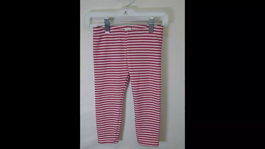 Purple & White Striped Pants Size 3T