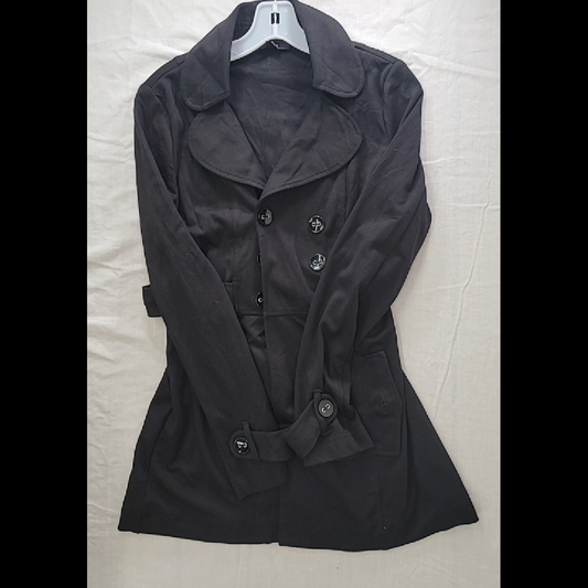 BCX Women's Black Trench Coat - Size L