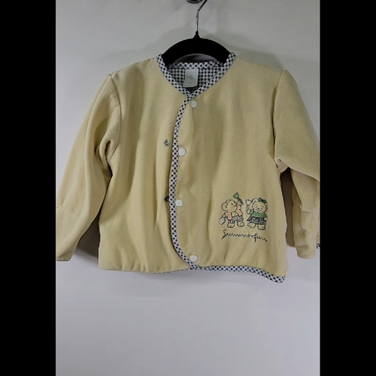 Vintage Children’s Summer fun Yellow Cardigan Size 9-12 MO