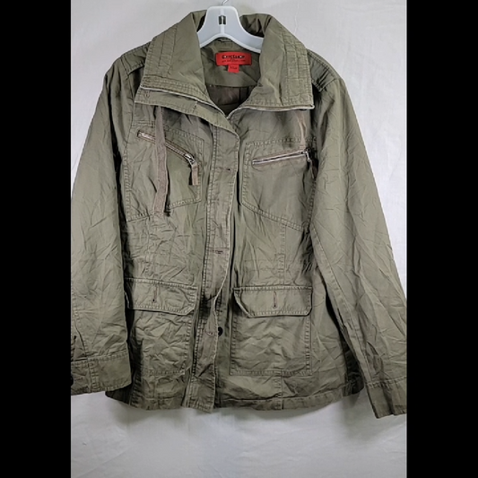 Coffee Shop Olive Green Jacket Size L
