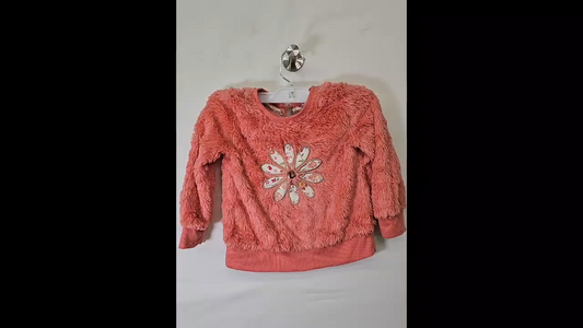 Pink Fuzzy Sweater Size 24 MO