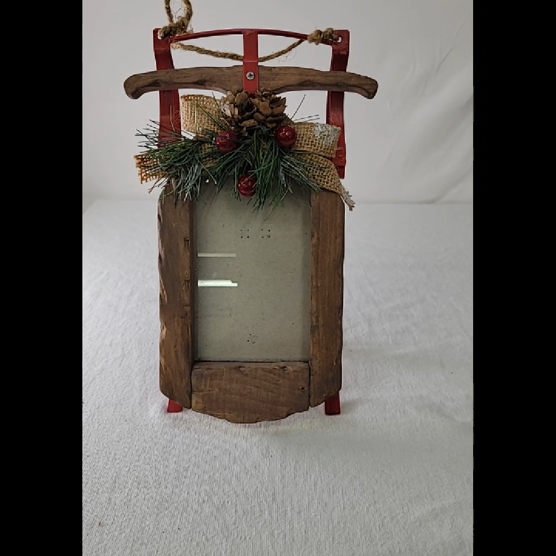 Rustic Holiday Decorative Frame