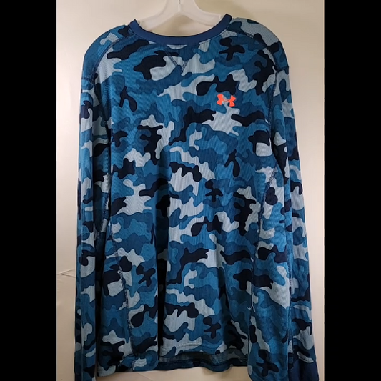 Under Armour Blue Camo Long Sleeve Shirt
