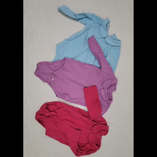 Primary Long Sleeve Onesie Size 6-9Mo (Set of 3)