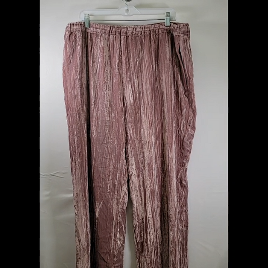 Marc New York Light Pink Velvet Pants Size XL - NWT