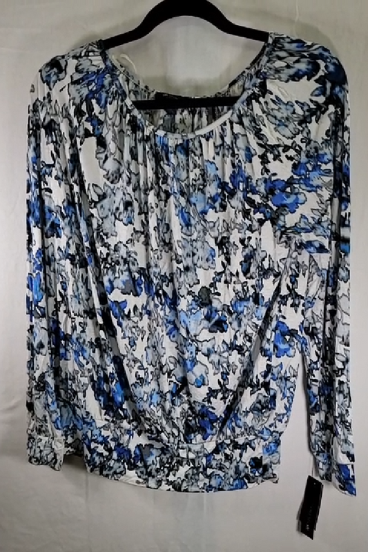 AB Studio Women's Printed Top Size Xl - NWT