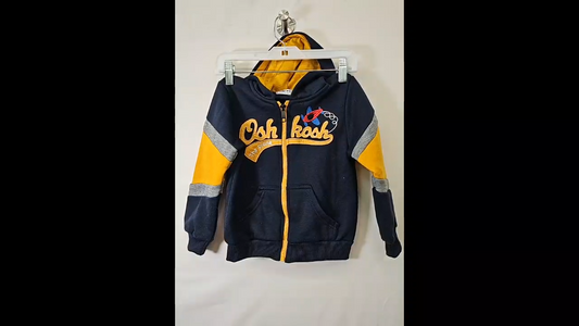 Mini Club Osh Kosh The Plane Hoodie Size 4T