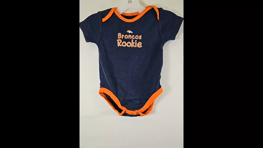 Broncos Baby Onesie Blue