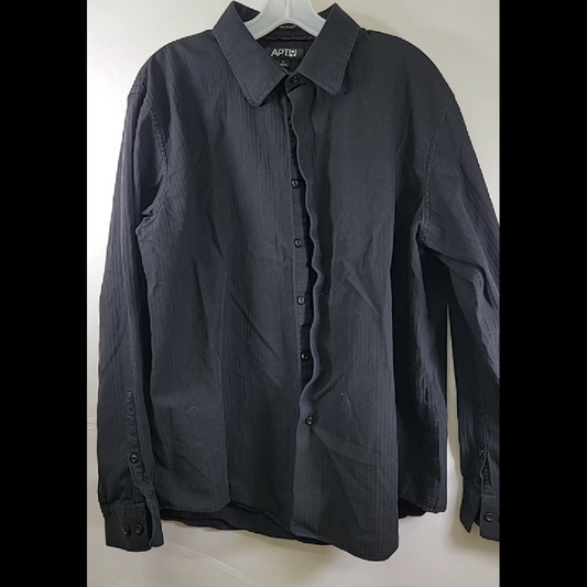 APT9 Black Button-Up Shirt