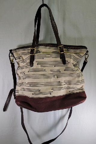 Fossil Tote Bag with Arrows Design