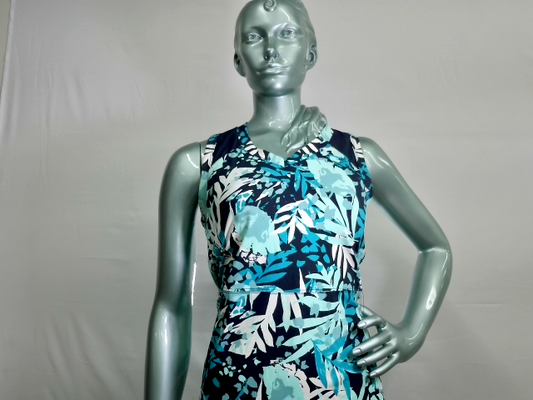 Title nine Green Floral Dress Built In Bra Size S