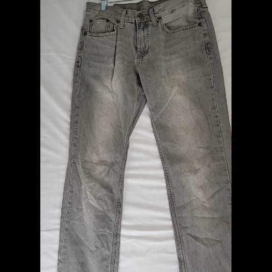 Bull Head Light Gray Jeans - Size 31x32