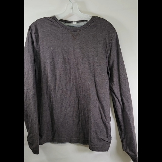 Men's Dark Gray Long Sleeve Shirt