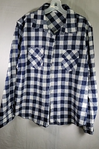 Women's Plaid Button-Down Shirt Size XL
