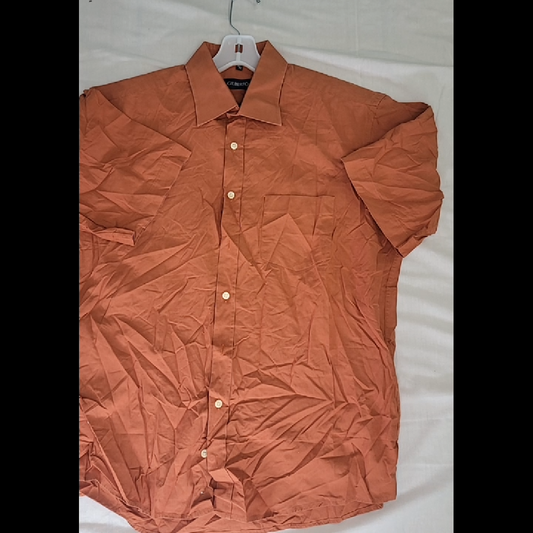 Classic Orange Button-Up Shirt