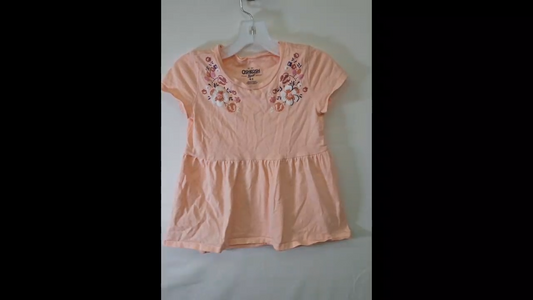 OshKosh B'gosh Floral Peplum Top Size 4T