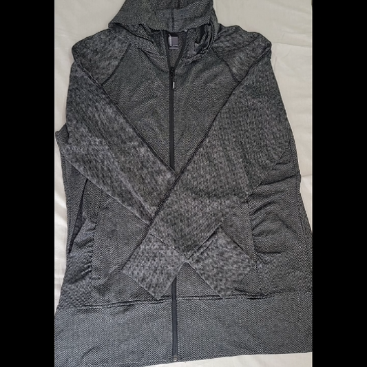 Wonderfit Black and Gray Activewear Jacket