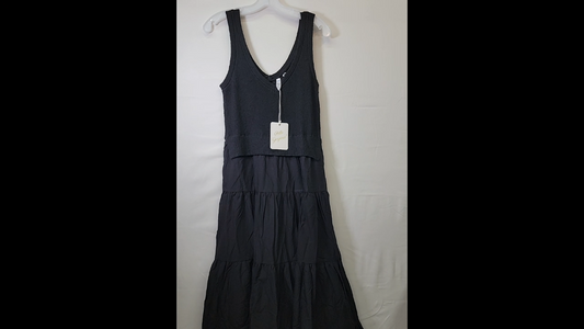 Elan Women's Mixed Media Midi Dress Size M