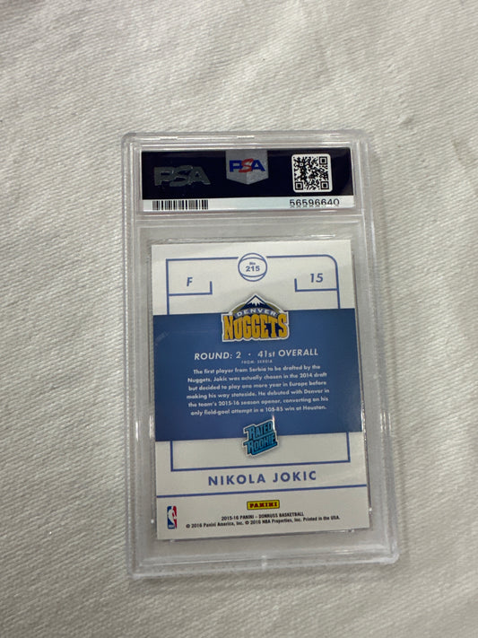 2015-16 Panini Donruss Nikola Jokic HOLO /199 Rated Rookie PSA 10 POP 9!🔥🔥🔥 | eBay