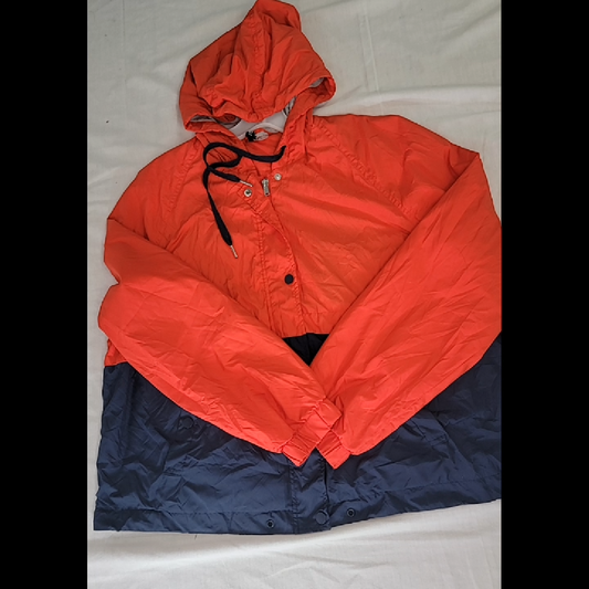H&M Color Block Lightweight Jacket in Red and Navy