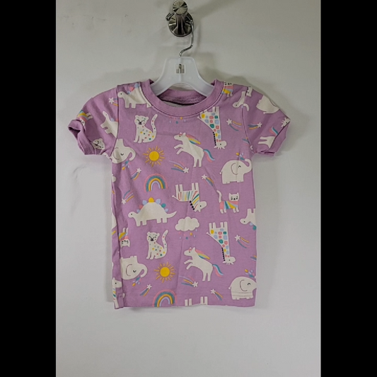 Kids' Purple Unicorn and Dinosaur T-Shirt Size 3T