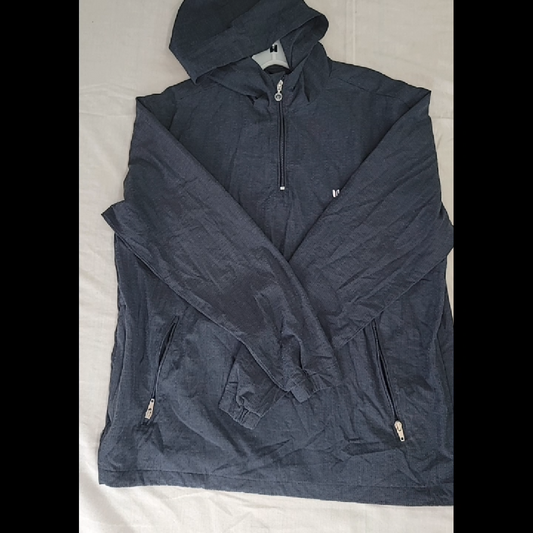 Linksoul Dark Gray 3/4 Zip-Up Hoodie Jacket Size M