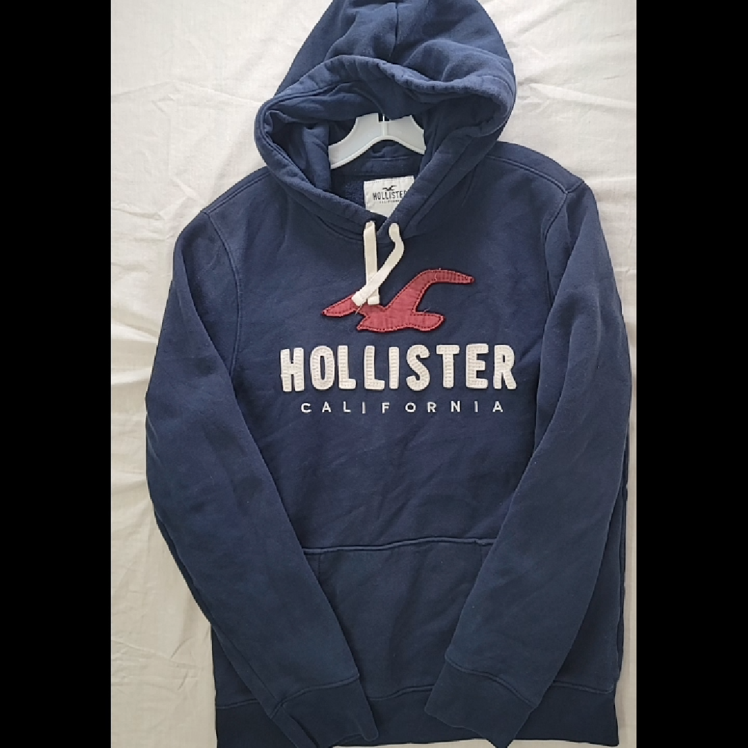 Hollister Navy Blue Hoodie for Men