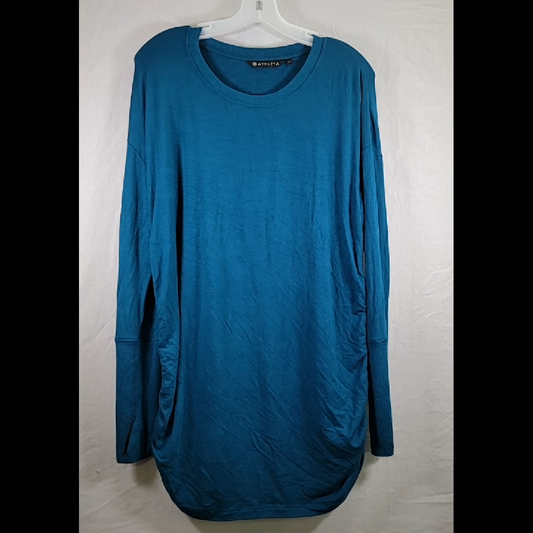 Athleta Teal Long Sleeve Top Size M