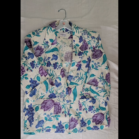 Floral Print Blazer by The American Collection Ltd. Size 14 (XL)