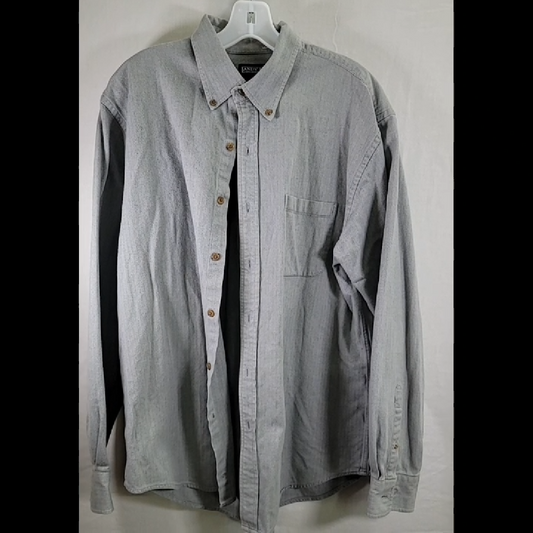 Lands' End Men's Button-Down Shirt Size L