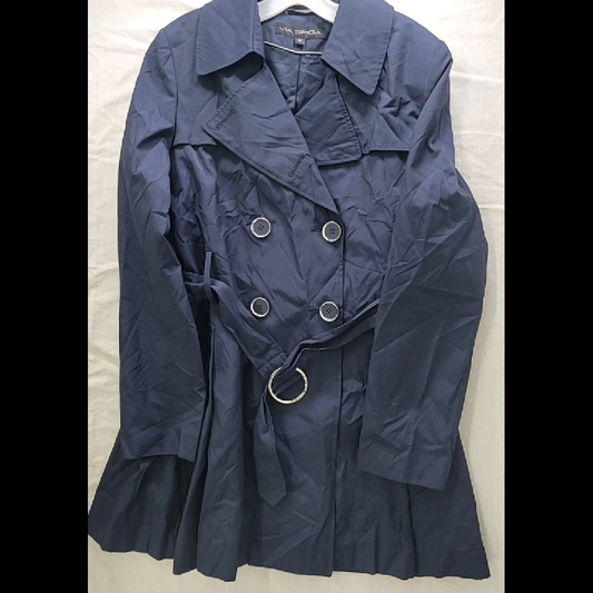 Via Spiga Women's Navy Blue Trench Coat - Size M
