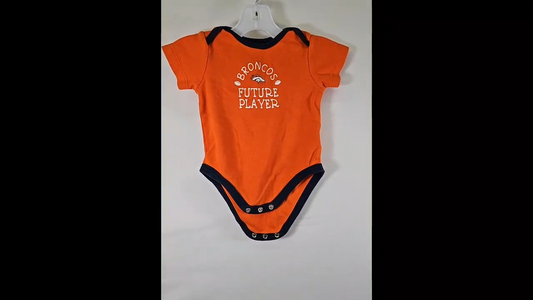 Broncos Baby Onesie Orange