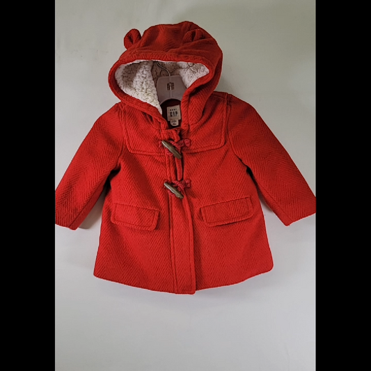 Cute Red Hooded Coat for Kids